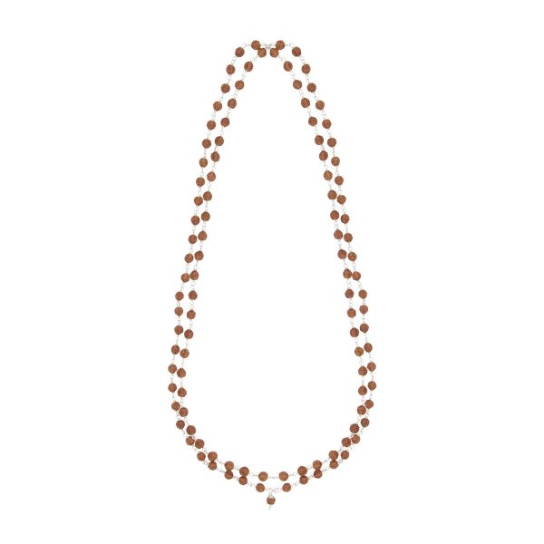 108 rudraksha mala silver